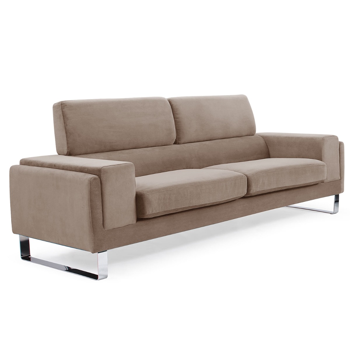 Barth 3-Sitzer Sofa mit Cordbezug Taupe