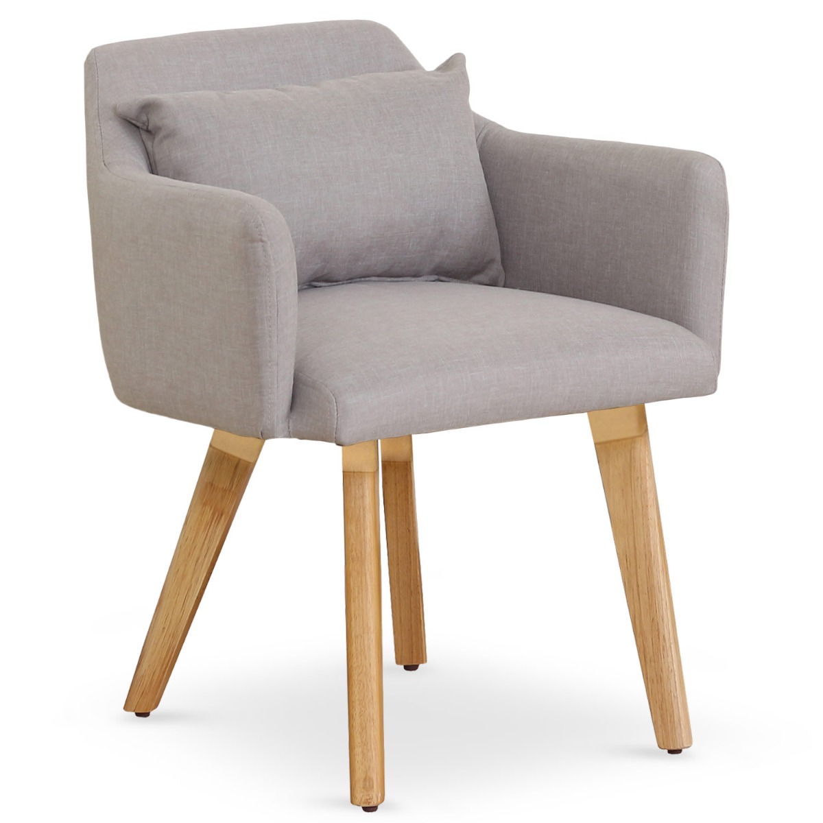 Gybson Skandinavischer Stuhl / Sessel mit Stoffbezug Beige