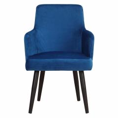 Neiva Set mit 2 Sesseln, Samtbezug Blau