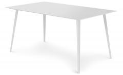 Blickfang Rechteckiger, magnetischer Tisch aus Metall 150x90 cm Weiß