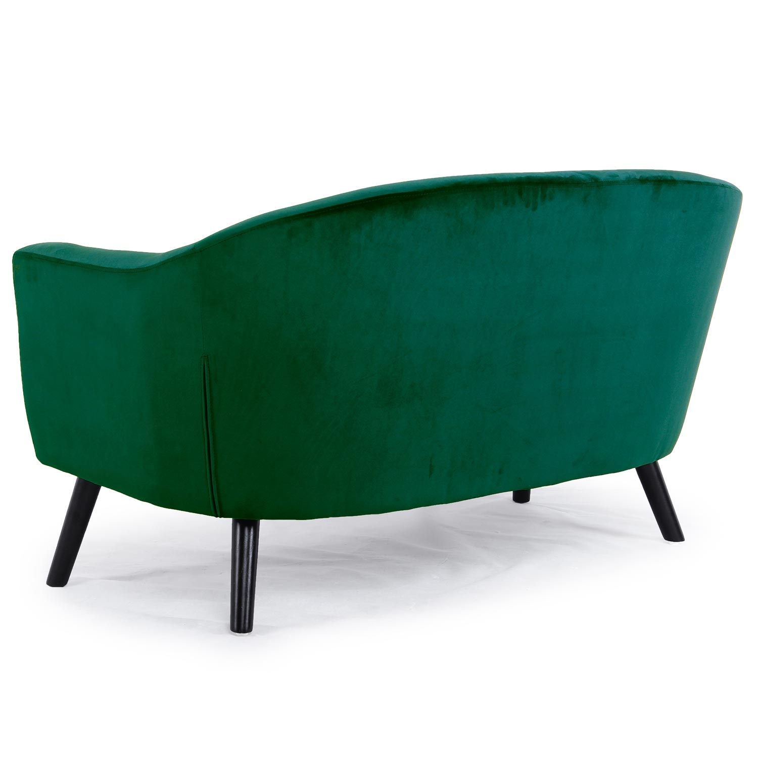 Savoy Skandinavisches 2-Sitzer Sofa mit Samtbezug Grün